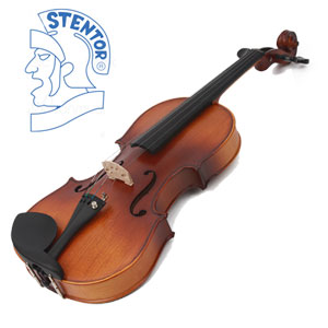 [STENTOR]스텐터 교육용 고급 바이올린 1018 세트 / 바이올린+각활+고급사각케이스+송진+어깨받침+악기수건
