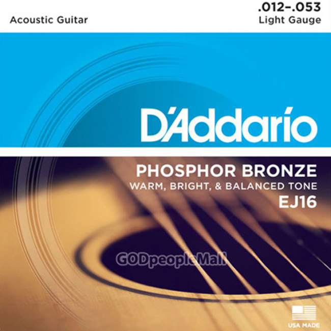 [D'Addario] ٴٸ Phosphor Bronze Ÿ LIGHT - EJ16